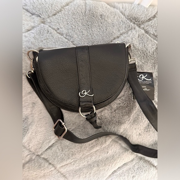 Gabriela Kabande divine collection belt shoulder crossbody black leather bag - Picture 12 of 12